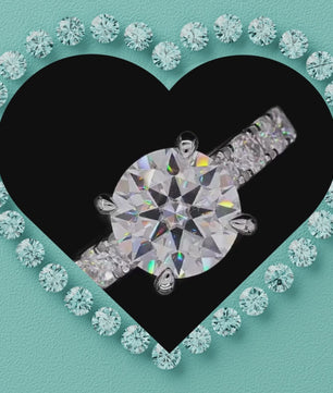 Aurora Solitaire Moissanite Ring