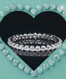 Elegant full eternity moissanite ring for wedding or stacking