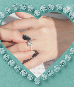 The Secret Halo Moissanite Ring