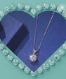 Sparkling solitaire moissanite pendant necklace