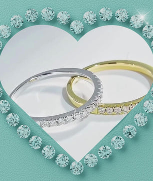 Moissanite Pavé Wedding Band